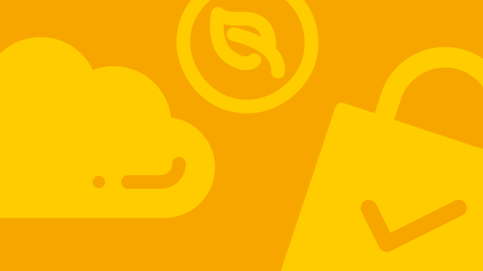 Icons: Cloud, Energieeffizienz-zertifiziert, sicheres Schloss