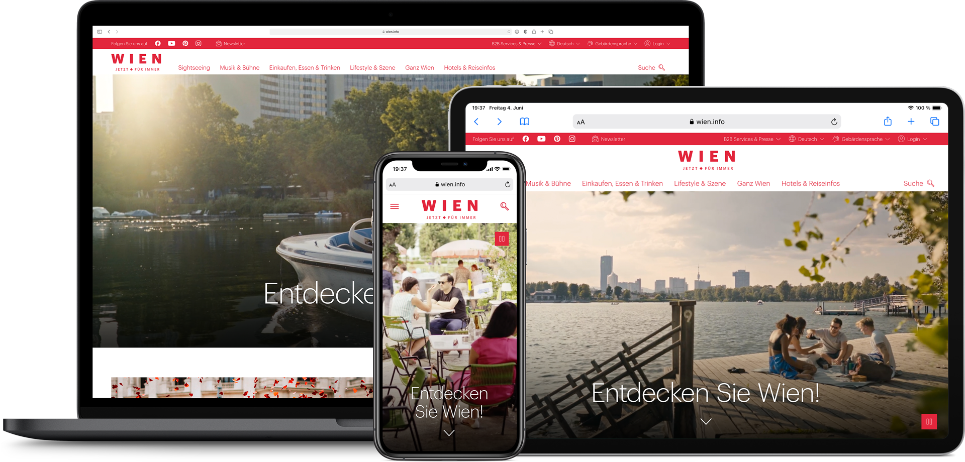 WienTourismus Responsive Website