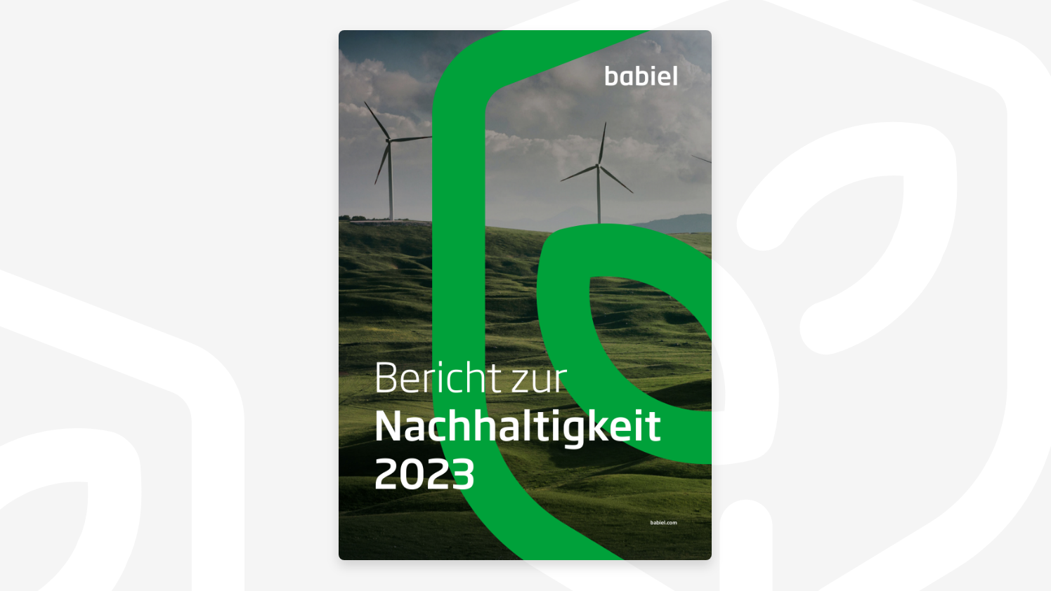 Titelblatt des CSR Bericht zur Nachhaltigkeit 2023